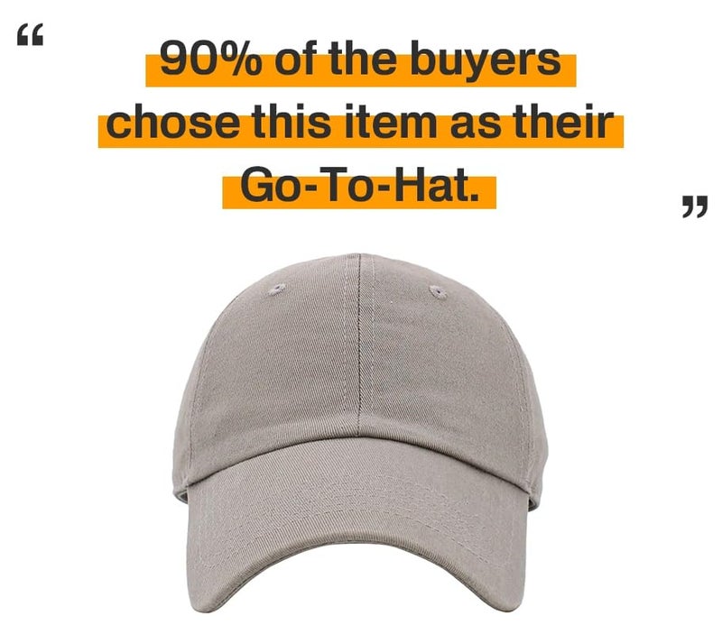 KBETHOS KB-LOW LGY Classic Cotton Dad Hat Adjustable Plain Cap. Polo Style Low Profile (Unstructured) (Classic) Light Gray Adjustable - Image 5